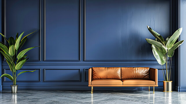 Fototapeta Modern Elegance: A Brightly Lit Room with Stylish Furniture and Contemporary Flair