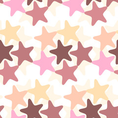 Vector - starry sky seamless pattern.