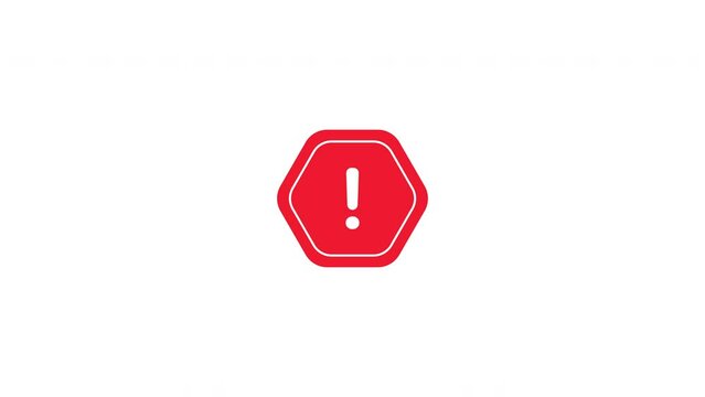 warning sign animation