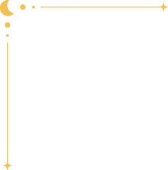 Obraz premium Celestial Separator Border, Mystic Divider