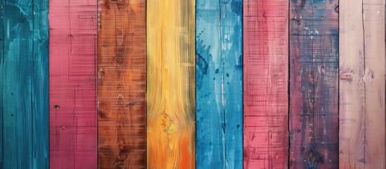 Colored wooden wall background for abstract flatlay photography. 