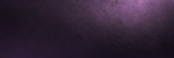 Dark lavender to deep plum color gradient shiny metal sheet surface smooth texture banner panoramic background banner template backdrop from Generative AI
