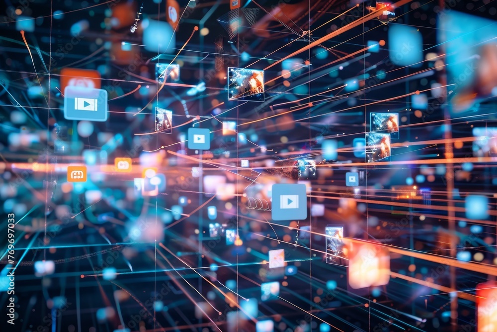 Poster social networking and streaming videos. digital content and community intersection