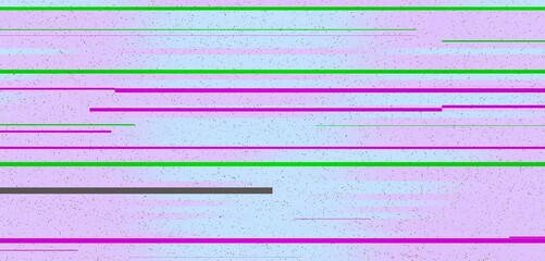 Pink and green horizontal lines. Abstract colorful lines. Dynamic lines wallpaper background. Noise background. Glitch background. 