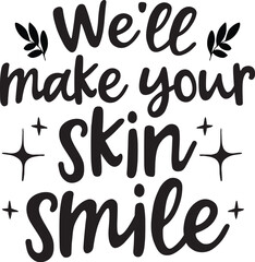 Dermatology Vector, Skincare Quote, Cosmetic Esthetician Printable Clip Art Design