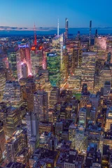 Acrylglas douchewanden met foto Empire State Building New York Skyline from Empire State Building