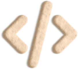 Code Beige Fluffy Icon