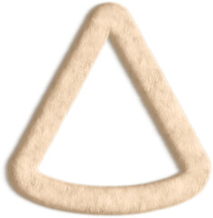 Cone Beige Fluffy Icon