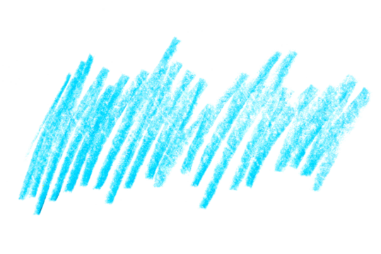 A photo of a blue pencil stroke on a transparent background. This minimalist design can be used for illustrations, logos, brand graphics, and more.