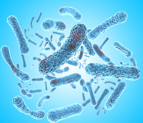 Microscopic bacteria background. Streptococcal (STSS)