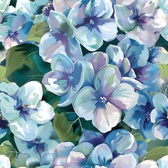 Vibrant Hydrangea Blossoms A Summer Ode to Natures Colorful Palette