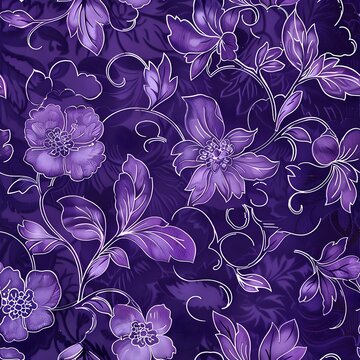 Vibrant Violet Blooms in Radiant Purple Hue A Captivating Floral Masterpiece