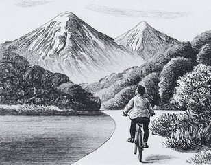 자전거 타는 남자