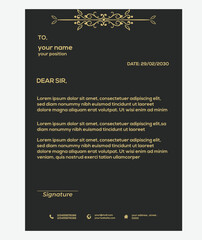 Luxury and modern Letter-head design