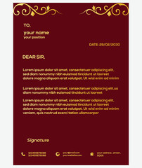 Luxury and modern Letter-head design