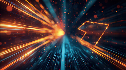 Naklejka premium futuristic speed lights data transfer concept
