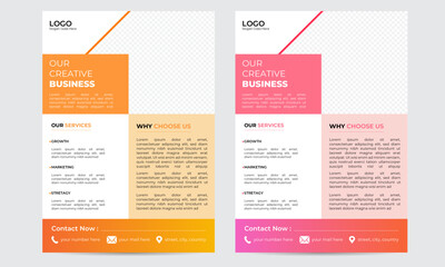 Modern Design Template Business Flyer Corporate Flyer Template Abstract Colorful Concepts  Perfect For Creative Professional Business.