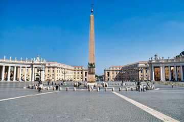 VATICAN CITY, ITALY. September 18th 2020. This rare empty iconic landmark view during a pandemic on...