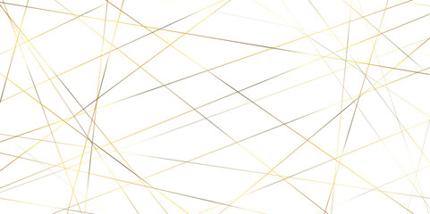Golden lines hand drawn seamless pattern