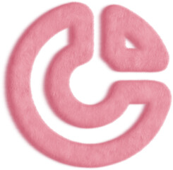 Chart Donut Pink Fluffy Icon