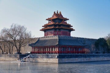 View of Imperial palace in Forbidden city
