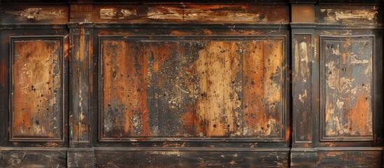 Antique wooden backdrop