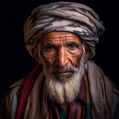 Berber old man portrait.