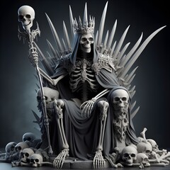 Skeletal King with Crown of Blades