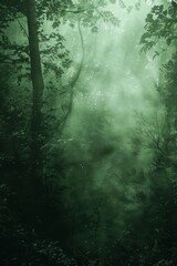 Fototapeta na wymiar A mystical forest texture, filled with the deep greens and mysterious shadows of the Haunted Forest, offering a magical and enchanted background created with Generative AI Technology