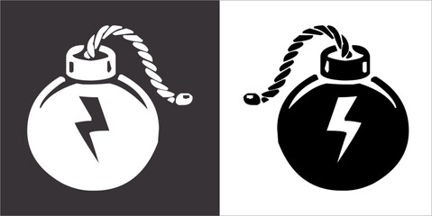 Illustration vector graphics of Bomb icon