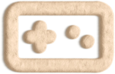 Gamepad Beige Fluffy Icon