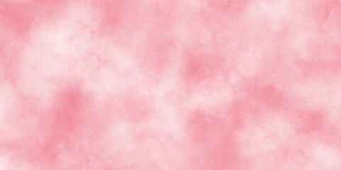 pink watercolor background hand-drawn with cloudy strokes of brushes, Stained blurry pink grunge texture, pink ink effect watercolor, abstract fringe and bleed paint drips and drops pink watercolor. - obrazy, fototapety, plakaty