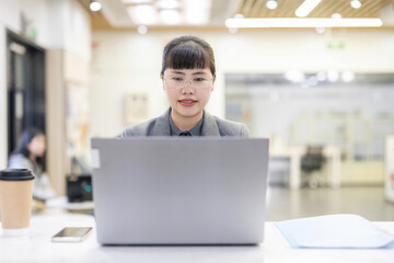 White-collar workers sitting in the office and working hard