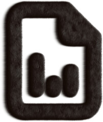 File Type Csv Black Fluffy Icon