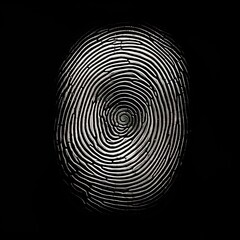 the fingerprint shows an image of a human finger print