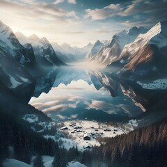 Frozen Majesty: Iceberg in Polar Realms - obrazy, fototapety, plakaty