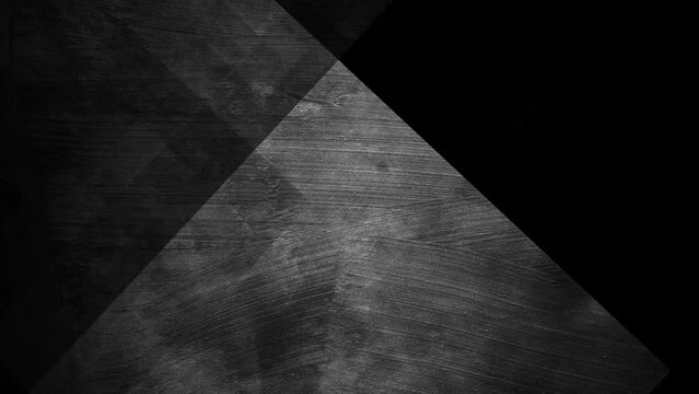 Black wall of abstract Polygonal Geometric Surface. Seamless loop smooth animation with motion.