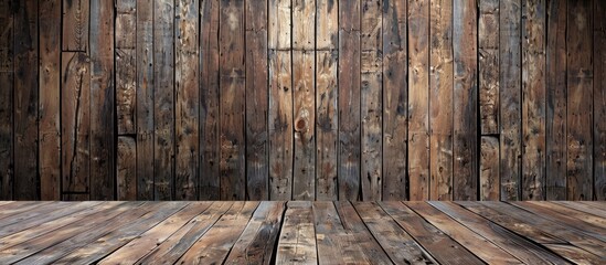 Wooden wall for text and backdrop