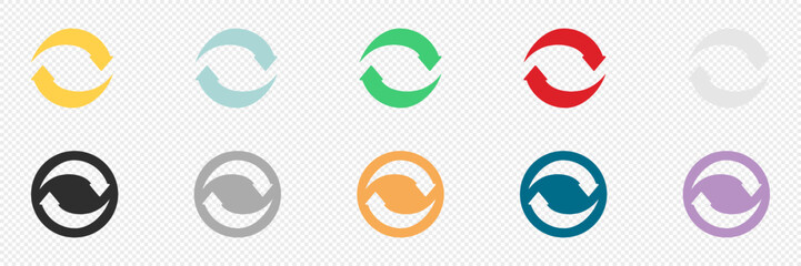 Arrow vector icon set. Colored arrows collection. Vector flat arrow set. Isolated arrow. Vector