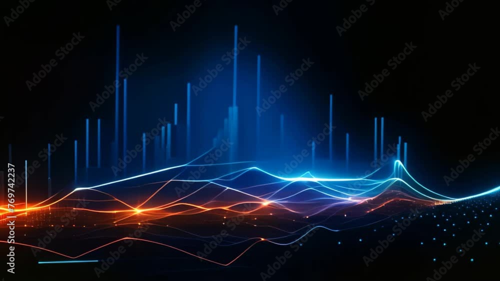Poster an intricate composition of lines and dots creating a visually captivating abstract background, fina