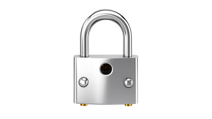 Padlock isolated on transparent a white background