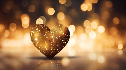 Golden Hearts And Sparkles Happy Valentine S Day Love Background

 - obrazy, fototapety, plakaty