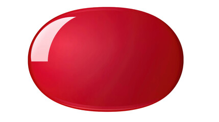 red and white speech bubbles isolated on transparent a white background