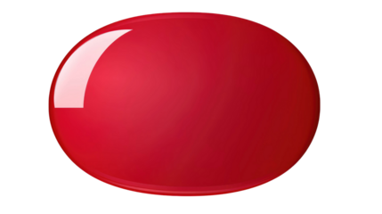 red and white speech bubbles isolated on transparent a white background