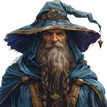 a man wearing a wizard hat