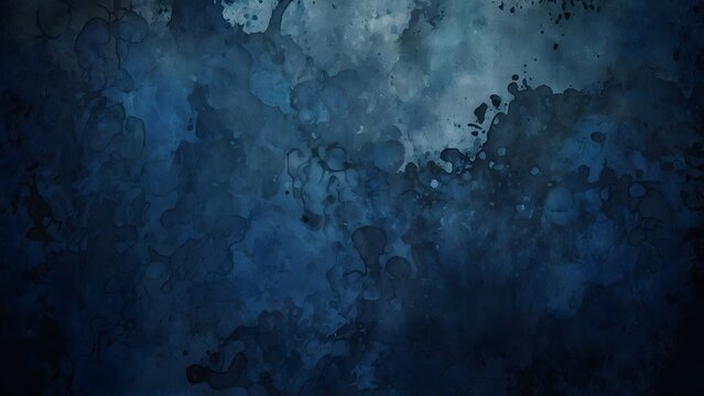 
Abstract watercolor paint background dark blue. Generative AI
