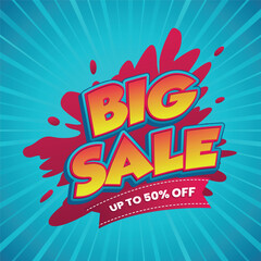 bigsale promo vector template