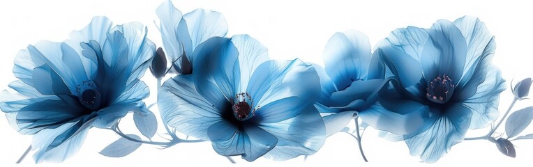 Exotic Blue Flower Macro for Greeting Cards - Perfect for Anniversaries, Weddings, and Special Occasions
