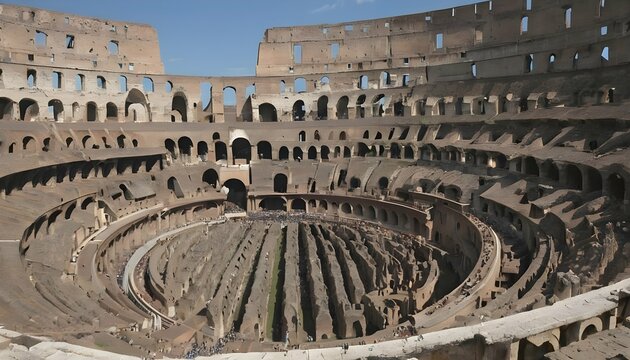 Roman Colosseum Gladiators Chariots Marble Pill
