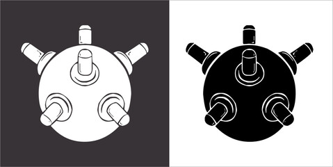 Illustration vector graphics of Bomb icon